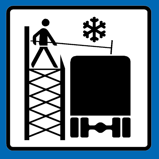 Verkehrszeichen Eisbrücke für mehr Sicherheit im Verkehr.