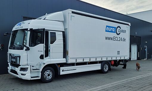 Die neuen hochmodernen LKW für den Transport in Deutschland und Europa von euro.COURIER
