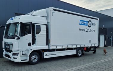 Die neuen hochmodernen LKW für den Transport in Deutschland und Europa von euro.COURIER